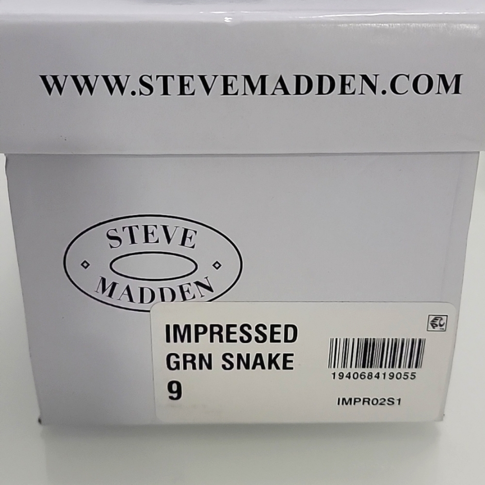 NIB Steve Madden neon green snake lace up sandals - Picture 9 of 9